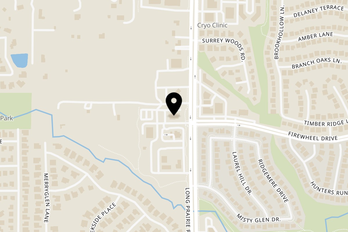 Map showing the location of Mattito's Tex-Mex Flower Mound on 2945 Long Prairie Rd in Flower Mound